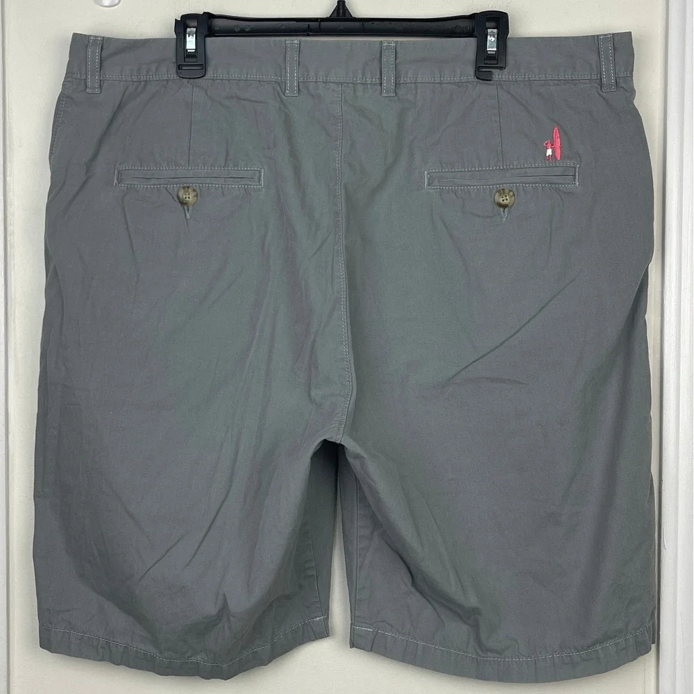 Johnnie-O West Coast Prep Shorts Mens 40 100% Cotton Cloud Break Gray 10